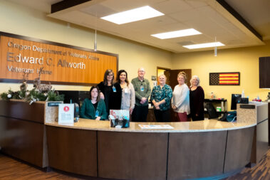 staff behind counter